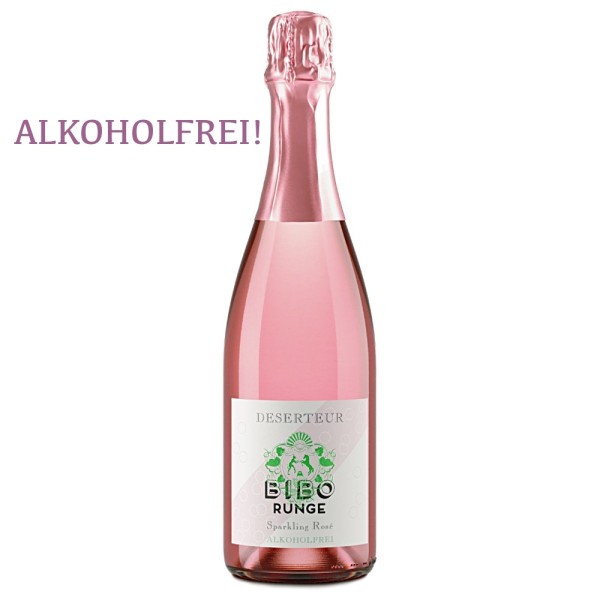 Deserteur Sparkling Rosé alkoholfreier Sekt trocken BIBO Weingut Runge